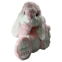 2018 Dan Dee Collectors Choice Pink White Bunny Rabbit Plush Animal Easter  - $14.54