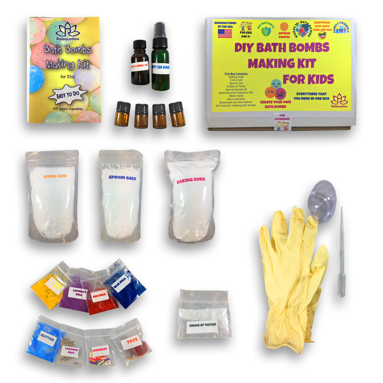 Bath Bomb Making Kit / DIY Bath Bombs Kids Bath Bombs Making Kit for Creating Bath Bombs