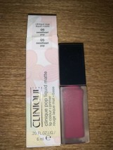 BNIB CLINIQUE Pop Liquid Matte Lip Colour + Primer 05 SWEETHEART POP .20... - $10.88