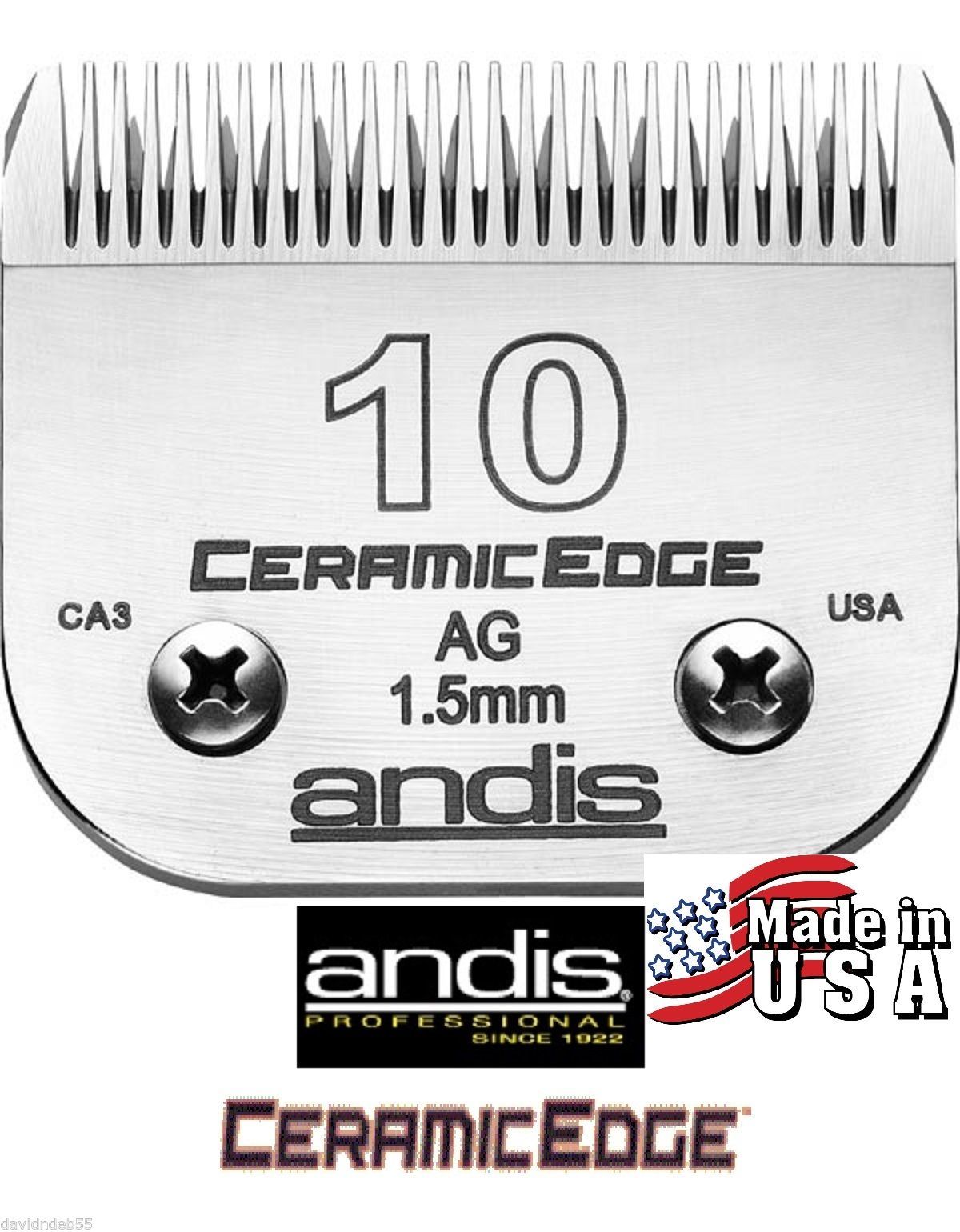 Andis AG CeramicEdge 10 Blade*Fit Oster A5,Most Wahl,Laube Clipper*Pet Grooming