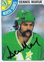 Dennis Maruk 1978 Topps Autograph #141 North Stars