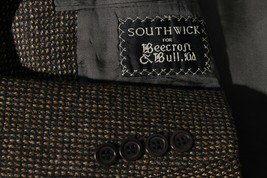 Southwick Men's Brown Nailhead 3-Btn Sport Coat Jacket Blazer 43R - $74.21