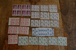 Canada Stamp Blocks 1964-1972 2 3 4 5 Cents Queen Elizabeth II MNH - $29.50