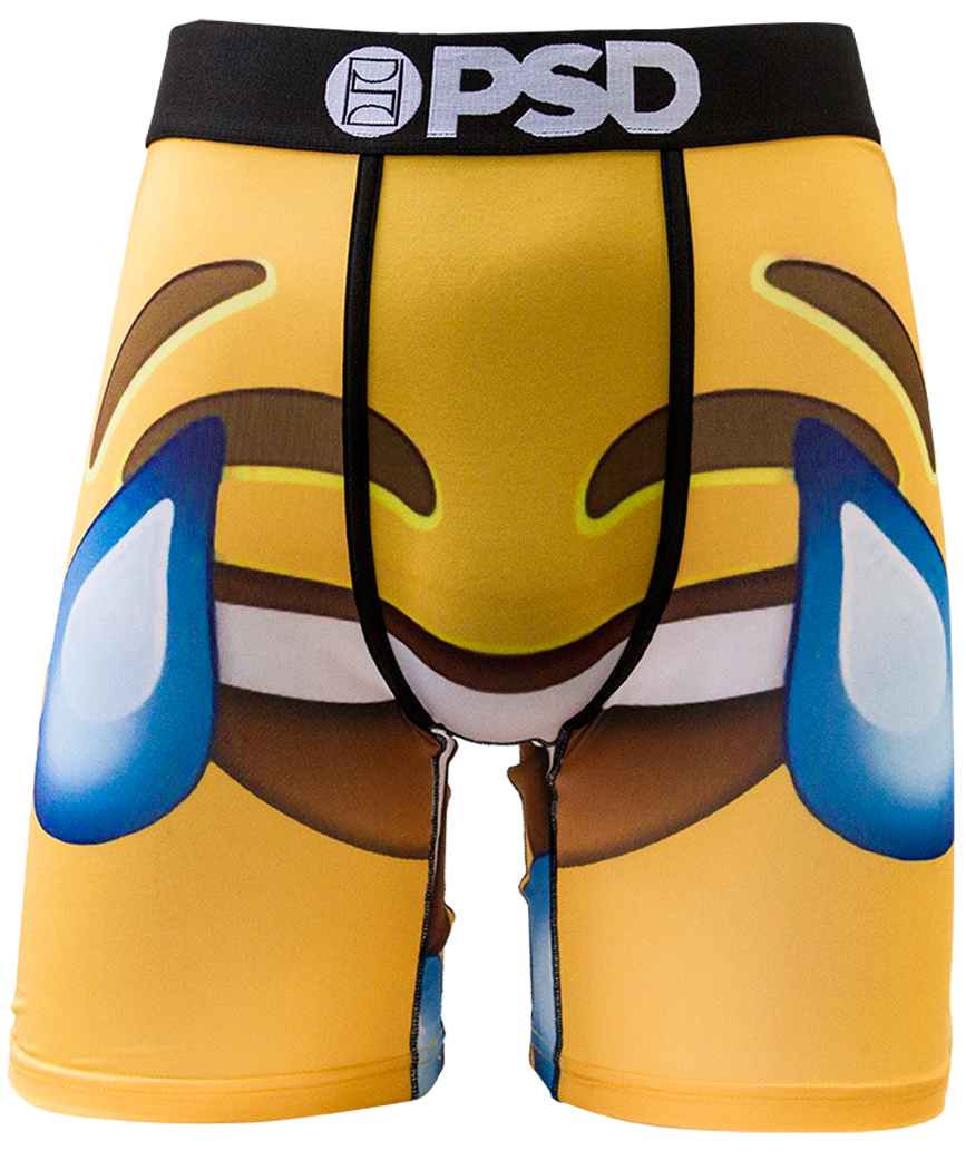 PSD Underwear LMAO Emoji Smiley Emoticon Text Social Media Boxer Briefs