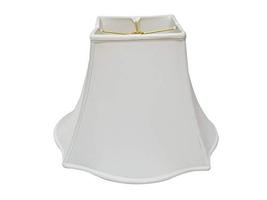 Royal Designs Flare Bottom Square Bell Lamp Shade, White, 5" x 12" x 9.25" - $49.99