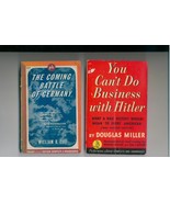 2 WWII pbs--CAN&#39;T DO BUSINESS WITH HITLER, COMING BATTLE - $16.00