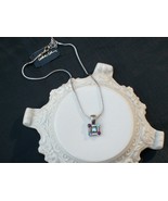 Cookie Lee Genuine Austrian Crystal Square Pendant Necklace - Item #8911... - $12.00