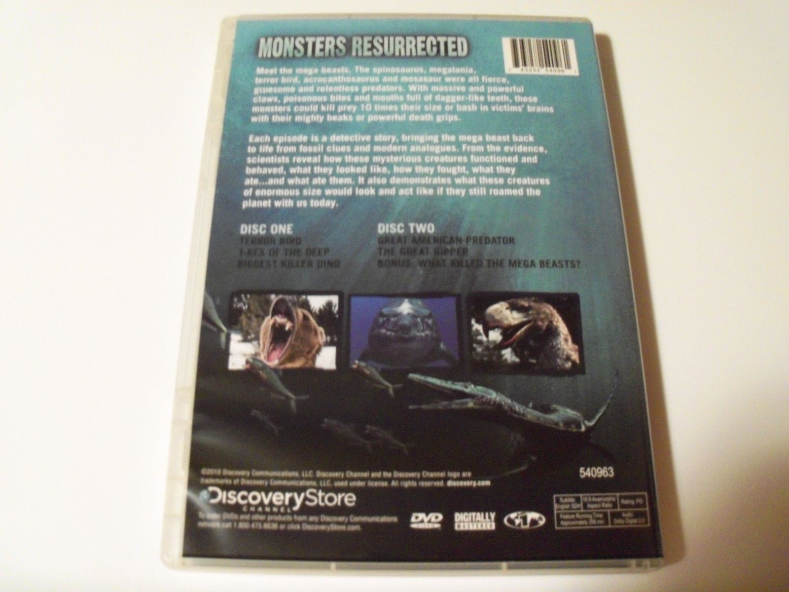 Monsters Resurrected DVD Widescreen 2-Disc Set Discovery Channel - DVDs ...