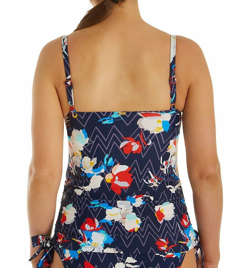 Panache ZIGZAG FLORAL Milano Tankini Swim Top, US 36G, UK