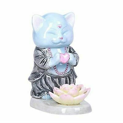 Pacific Giftware Master Meow Meditation Love Ceramic Incense Holder