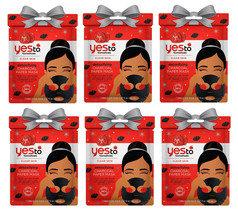 Yes To Tomatoes Detoxifying Charcoal Paper Mask - Lot of 6 Masks image 1