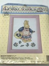 Daisy Kingdom Meadow Bunny Bucilla Counted Cross Stitch Kit W Frame 5x7 1991 - $12.87