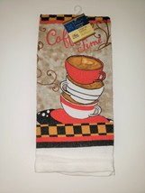 Home Collection Kitchen Dish Towel - New - Coffee Time - $7.03