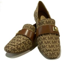 Michael Kors Sidney Square-Toe Leather Loafers Brown(PV20K)Various Size - $59.99