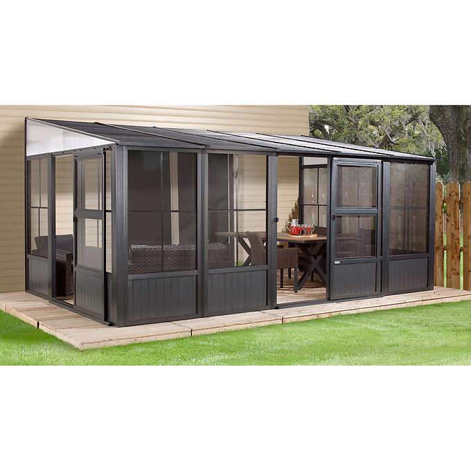 Sojag™ Charleston Aluminum Sunroom Kit Add a Room Patio Solarium Gazebos