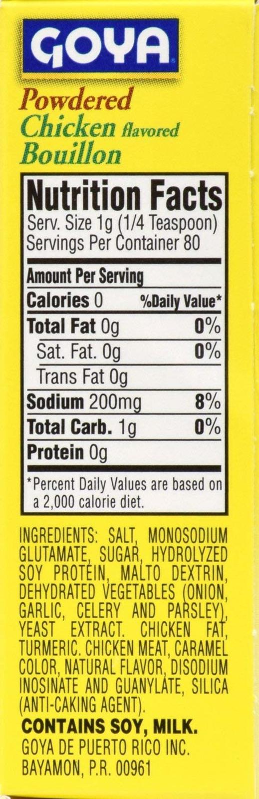 Goya Powdered Chicken Bouillon 2.82 oz (2 Pack) Food & Beverages