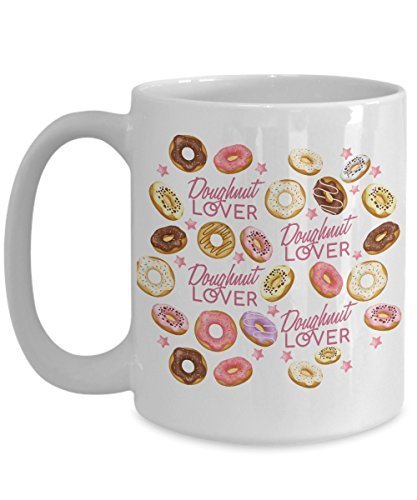 Donut Mug Doughnut Mugs Coffee Cup Ceramic Novelty Gifts Birthday Anniversary