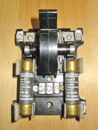FUSE BOX HOLDER PULL OUT 60 AMP 230V AC VINTAGE CEB LTD 