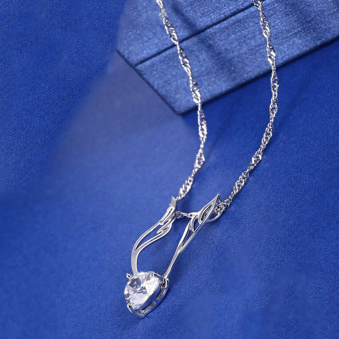 Alex  Guardian Angel Charm Necklace Silver