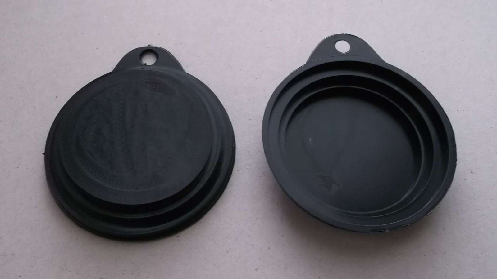 2 New Black ECO 3in1 Multiuse Plastic Lid Cover for Food Pet Cans
