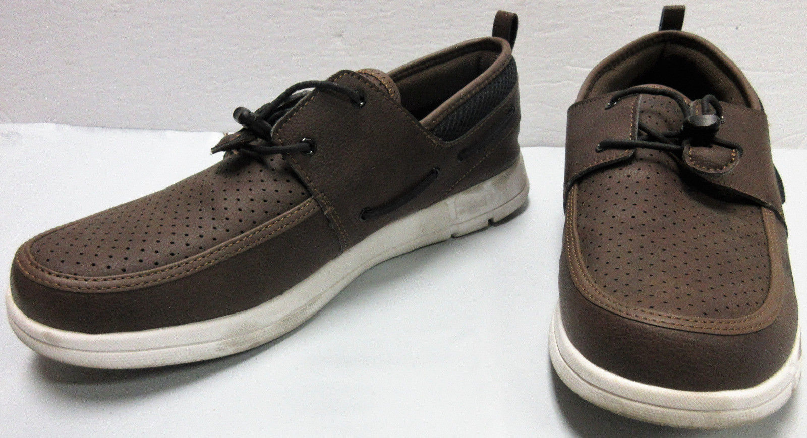 Speedo Men's Water Port Boat Dock Shoes Size 11 Brown Athletic