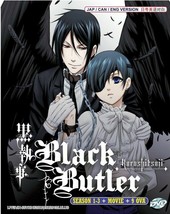 Black Butler Kuroshitsuji DVD Complete Series Season 1-3 +Movie +9 OVA English