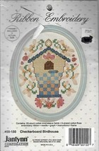 Checkerboard Birdhouse Janlynn Ribbon Embroidery Kit with Frame 00-150 - $6.29