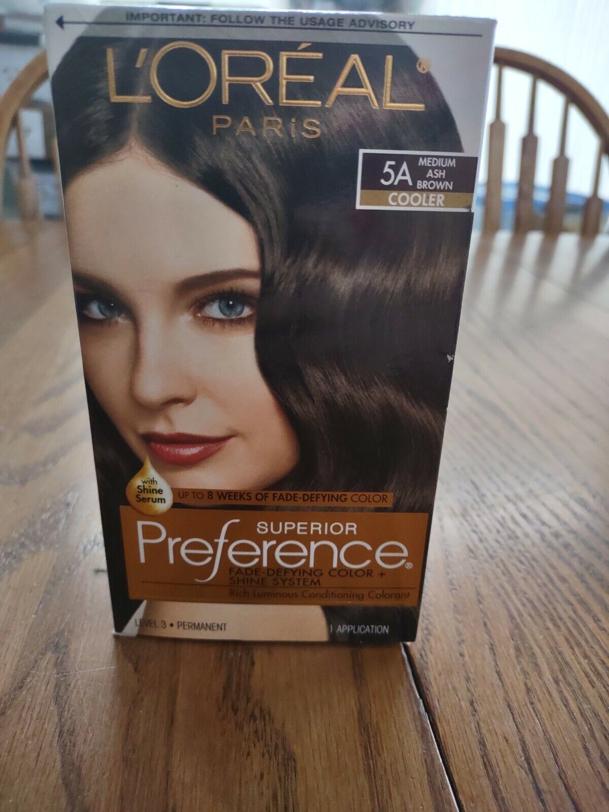 L'OREAL Superior Preference 5A Medium Ash Brown Cooler Hair Color