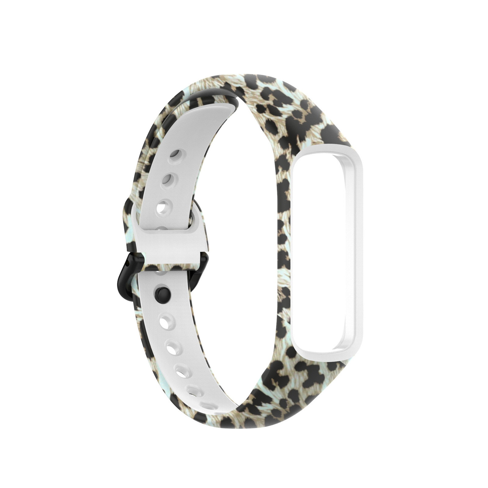 Smart Watch Band for Samsung Galaxy Fit2 Brown Leopard Print