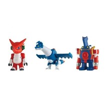 Digimon Sofubi Digital Monster Series Xros Wars Soft Vinyl Digimon Fusion 3 Set - $54.45