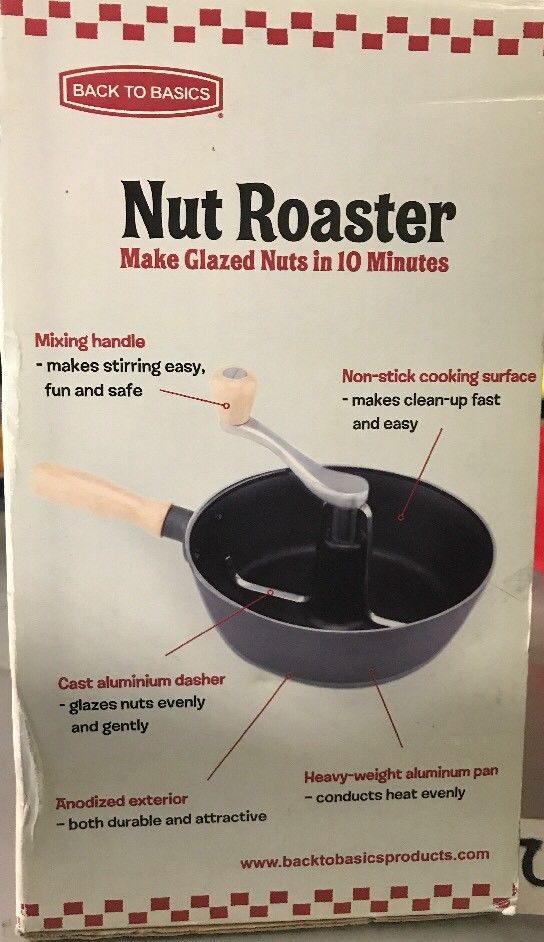 Back to Basics Nut Roaster for Stove Top Glazed Nuts in 10 Minutes
