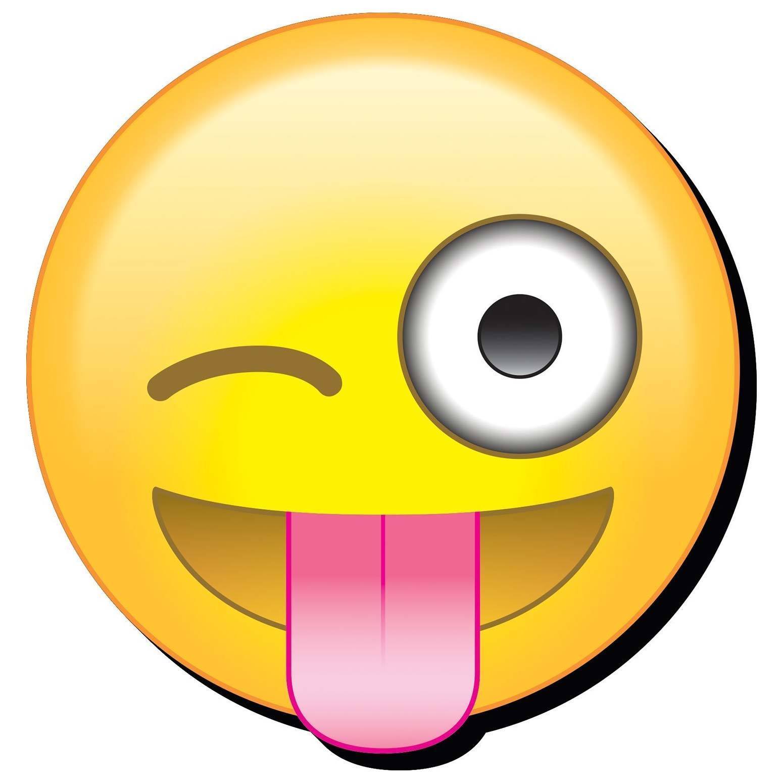 Winking Tongue Emoji Magnet Yellow - Magnets