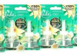 2 Packs Glade PlugIns 1.34 Oz Limited Edition Bamboo Bliss Song 2 Ct Refills