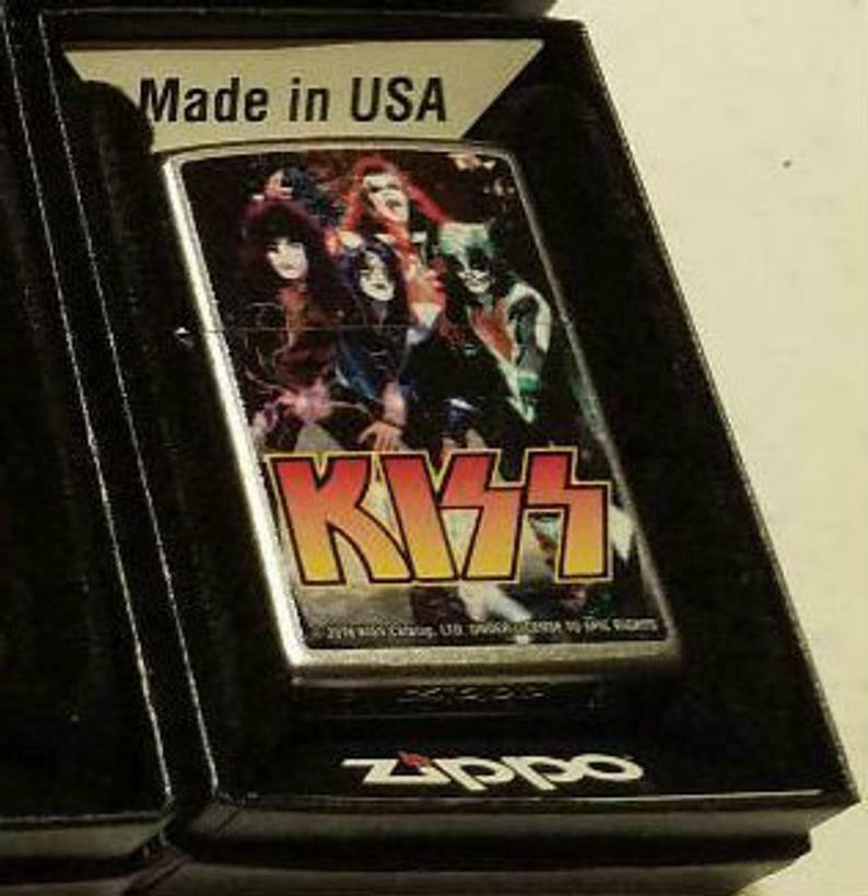 Rare Limited Edition Kiss Group Zippo Lighter Music
