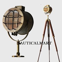 Nauticalmart Classical Designer Searchlight With tripod Floor Lamp Stand  image 1