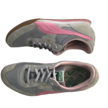 Puma Lab II Women&#39;s Active Shoes Size 8 Pink Gray Sneakers Suede - $29.28