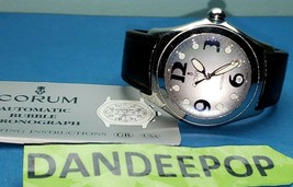 Corum Bubble Steel Automatic Watch Leather Men's Jewelry 82.150.20 Swiss WR  - $2,999.69