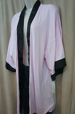 Alfani Intimates Robe Sz L XL Posy Pink Black Modal Jersey ...