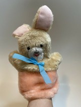 Vintage Plush Bunny Rabbit Hand Puppet Stuffed Animal Southeastern Adver... - $16.46