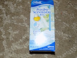 Glade Plugins Scented Oil Refills Cl EAN Linen New - $18.00
