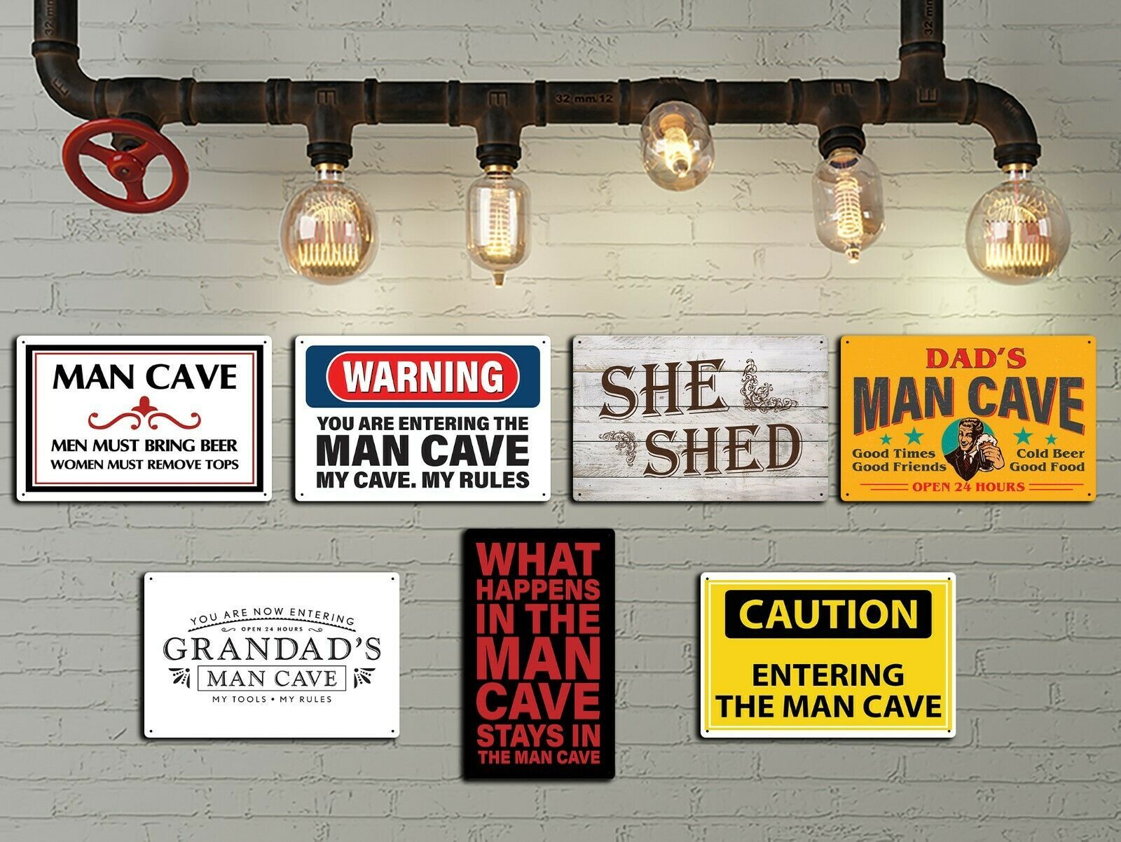 Metal Sign Grandad's Man Cave Metal Sign Grandad's Man Cave