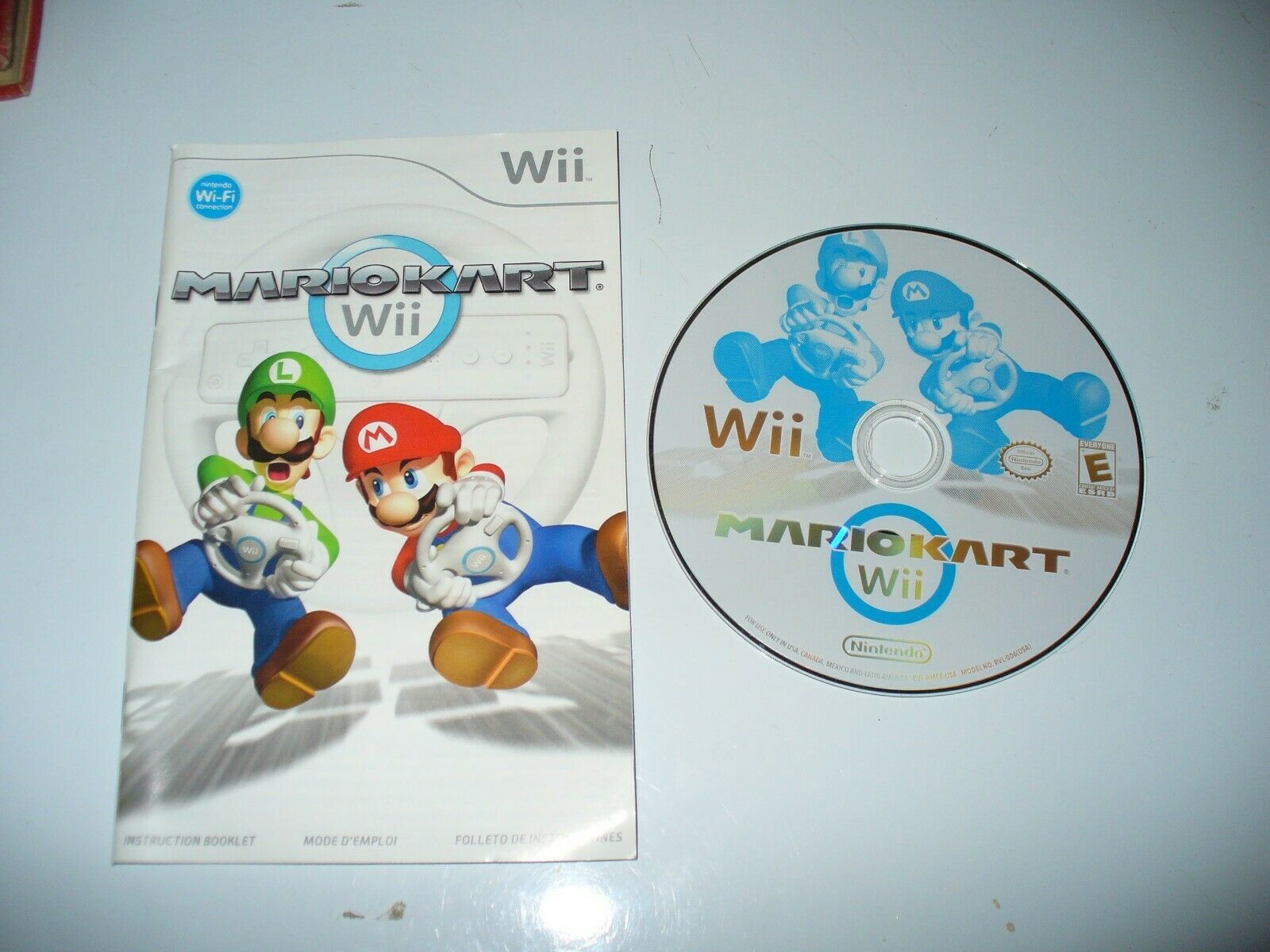 Mario Kart Wii (Nintendo Wii, 2008) Disc and Manual Generic Case 2L ...