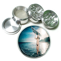 Surfer Pin Up Girls D2 63mm Aluminum Kitchen Grinder 4 Piece Herbs & Spices - $13.81