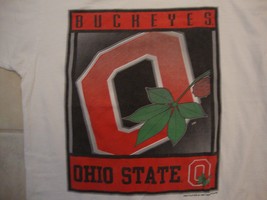 Vintage NCAA Ohio State Buckeyes Sportswear Fan Apparel White T Shirt Size M - $15.83