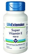 2 PACK Life Extension Super Vitamin E 400 IU 90 softgels Natural Vitamin E image 2