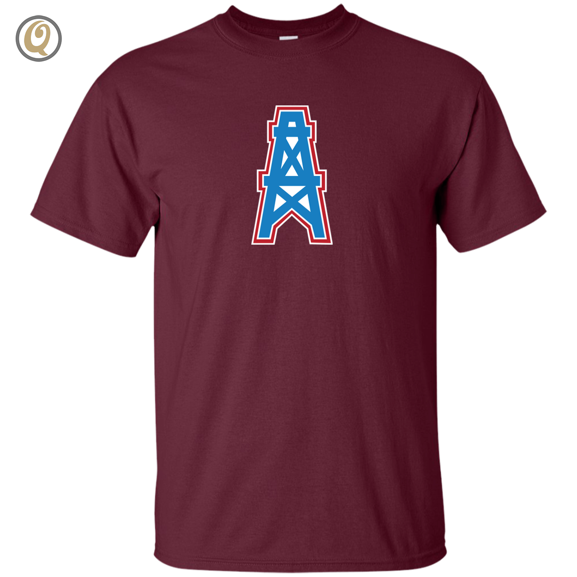 Houston Oilers, Rugby, Team, Men's TShirt Maroon TShirts, Tank Tops