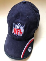 Vintage Old NFL Logo Hat Blue Motorola Sponsored - $35.99