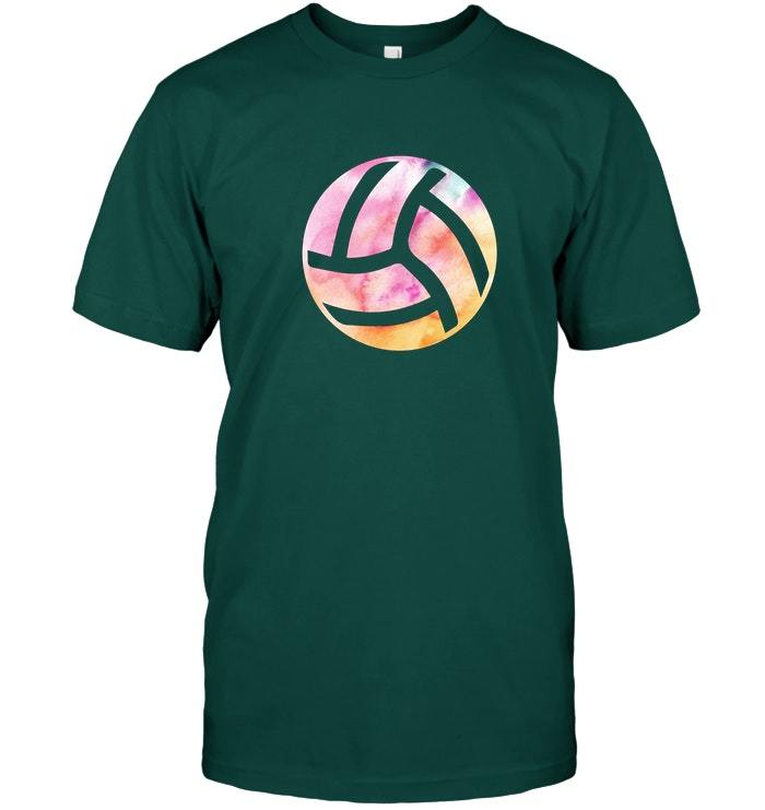 Colorful Volleyball Word Cloud Volleyball Player T Shirt Vintage Men