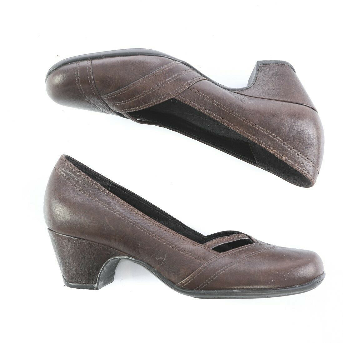 clarks heels brown