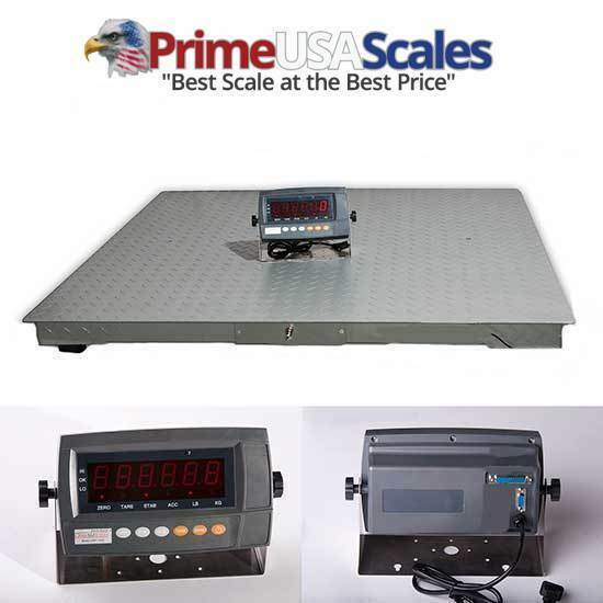 Digiweigh Floor Scale/Heavy Duty Platform 48X48 10,000 LB by 1 LB